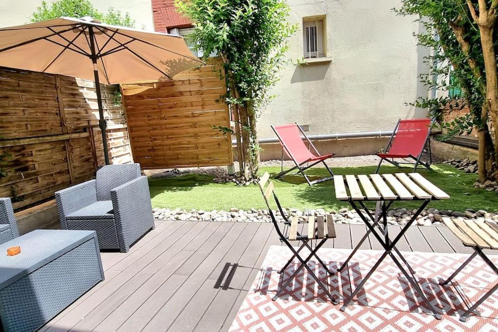 Apartament T2 Cosy & Garden - Hypercentre - Gare - Wifi Tuluza Zewnętrze zdjęcie